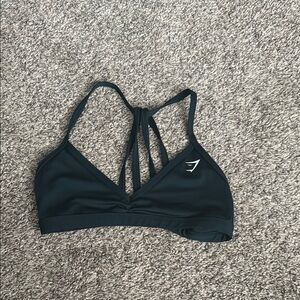 Teal Strappy Sports Bra